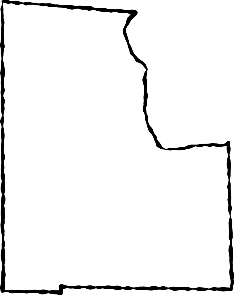 A Map Of Baker With A Black Squiggle Outline - Chair (813x1024)