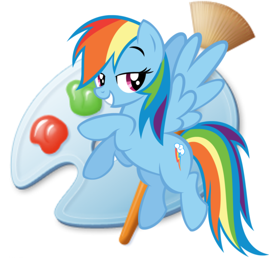 Microsoft Paint Icon By Dribmeg - Ms Paint Icon Ico File (894x894)