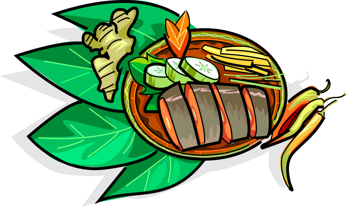 Vector Illustration Of Thai Cuisine Sweet And Sour - Vector Illustration Of Thai Cuisine Sweet And Sour (1173x700)