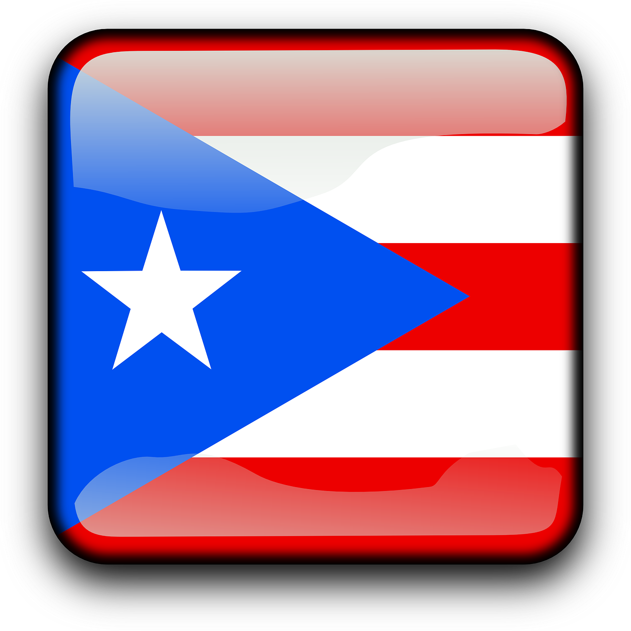 Puerto Rico Flag - Puerto Rico Flag (1280x1280)