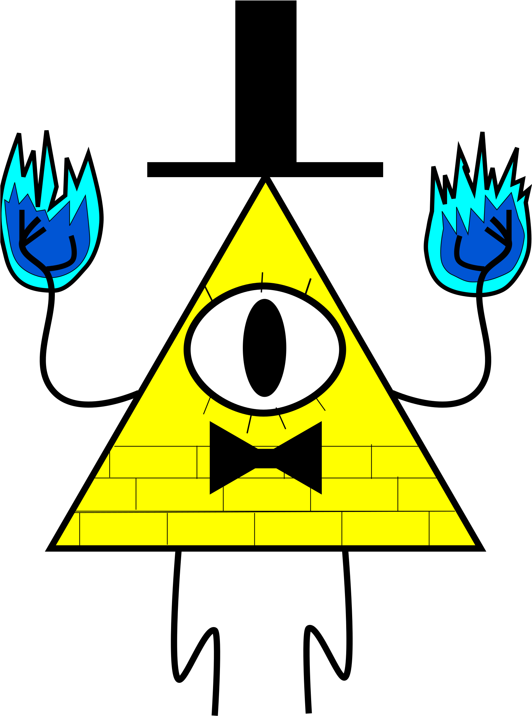 Bill Cipher - Illuminati Gravity Falls Png (1697x2400)