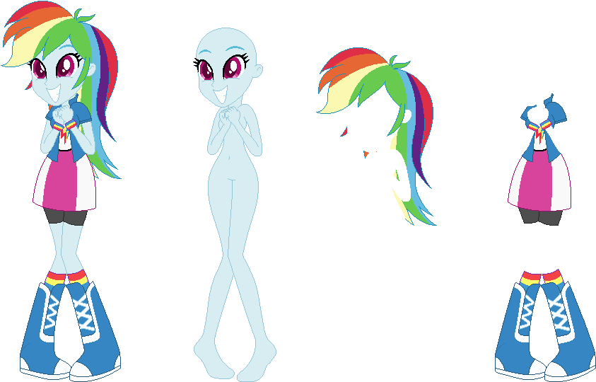 [commish] Eqg Rainbow Dash Base 11 By Cookiechans2 - My Little Pony Equestria Girls Rainbow Dash Base (862x579)