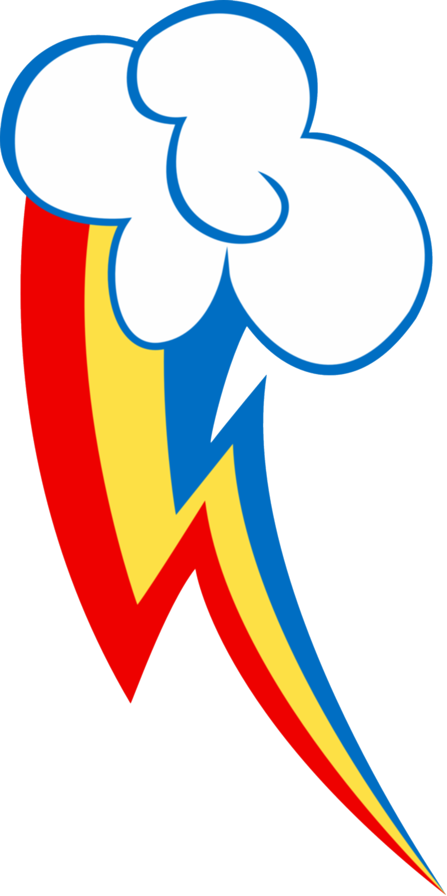 Rainbow Dash Cutie Mark - Rainbow Dash Cutie Mark (900x1801)