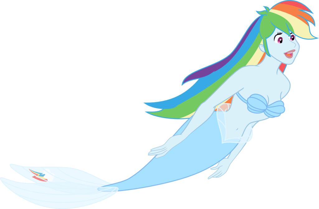 Mermaid Rainbow Dash By Mlp Rainbow Dash Base Ms Paint - Mlp Mermaid Rainbow Dash (1280x842)