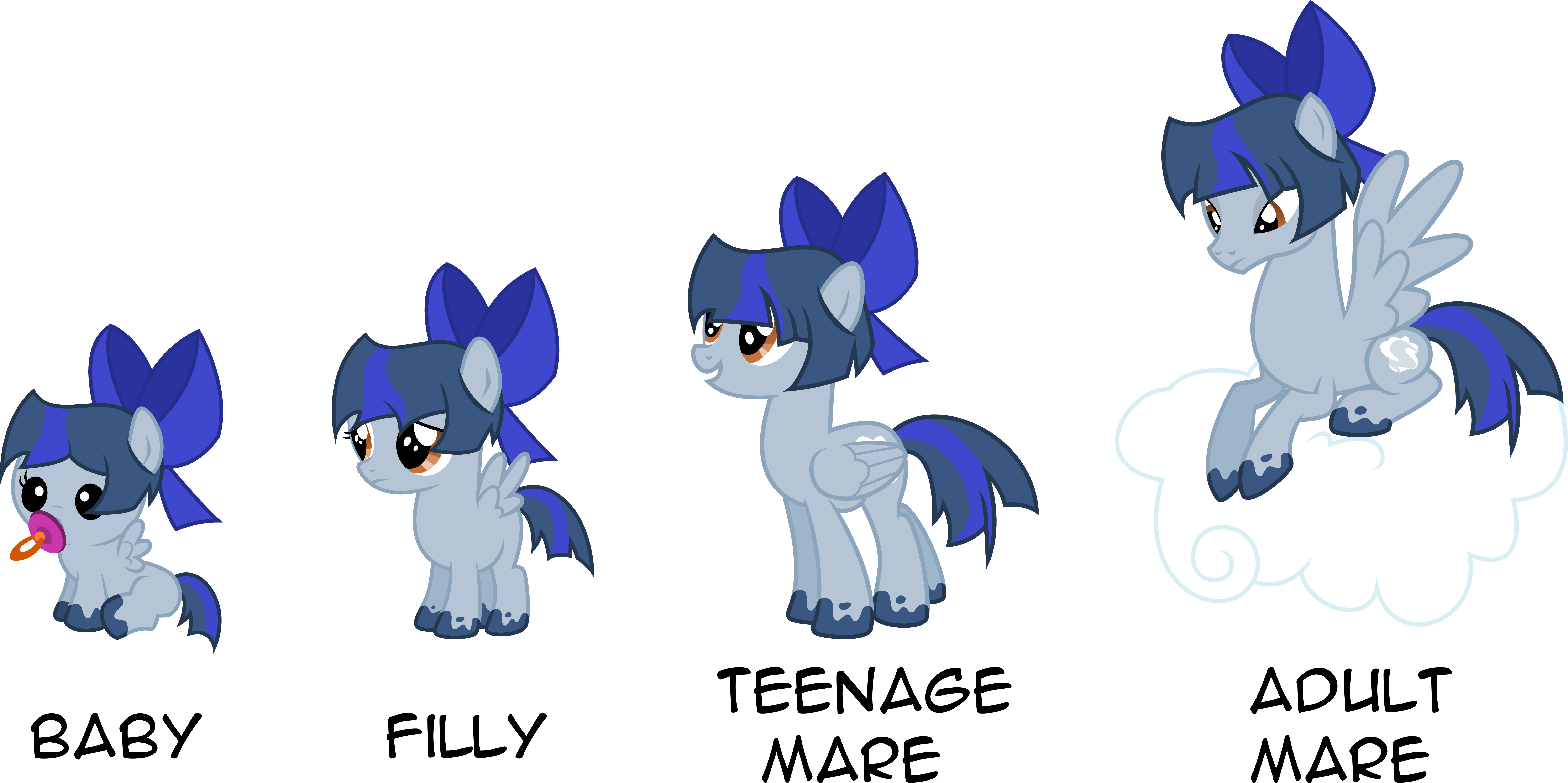 Northernthestar Commission - My Little Pony Pegasus Baby (7541x3764)