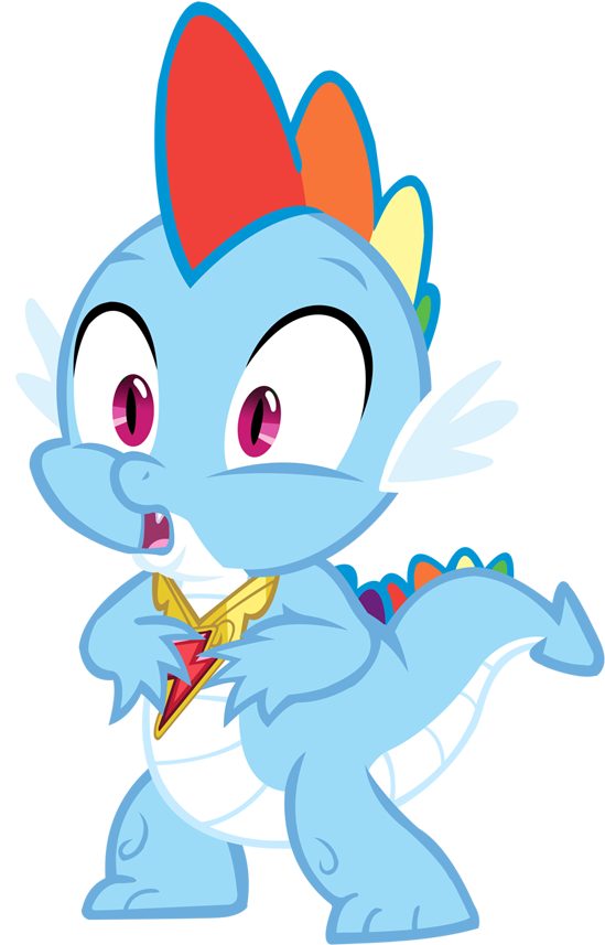New Rainbow Dash Vector By Durpy - Rainbow Dash And Spike (614x892)