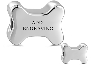Bone Engraved Charm Silver - Soufeel Charm Gravierbar Knochen Sterlingsilber (380x380)