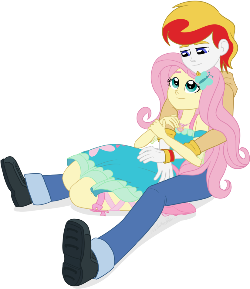 Thebrokentv, Canon X Oc, Clothes, Equestria Girls, - Fluttershy (1024x1024)