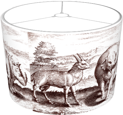 Elephants & Rhinos From An Antique Engraving - Reindeer (674x516)