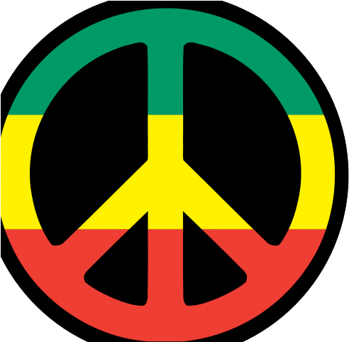 Rasta Clipart Peace Symbol - Peace And Love Rasta (640x480)