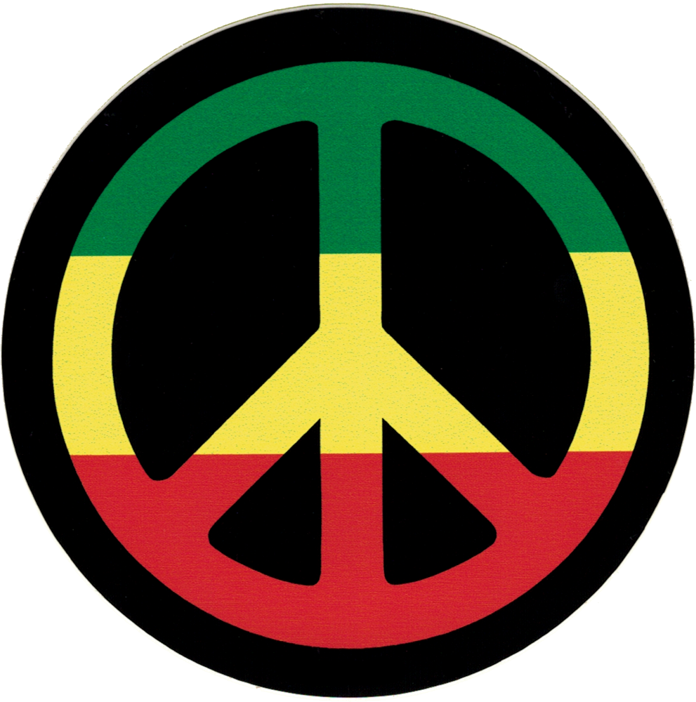Peace Sign - Peace And Love Rasta (991x1000)