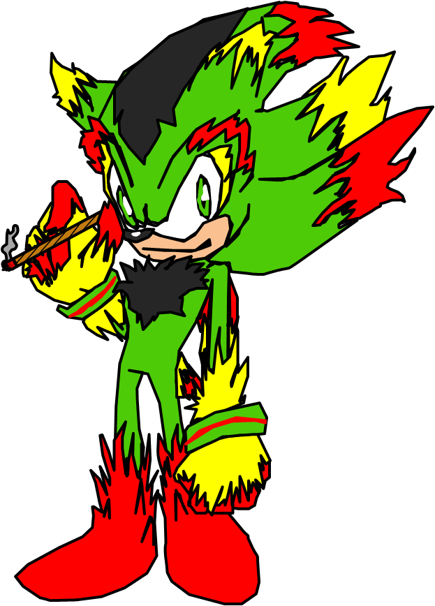 Rasta Sonic By Mdh4thenguard - Rasta Png (623x868)
