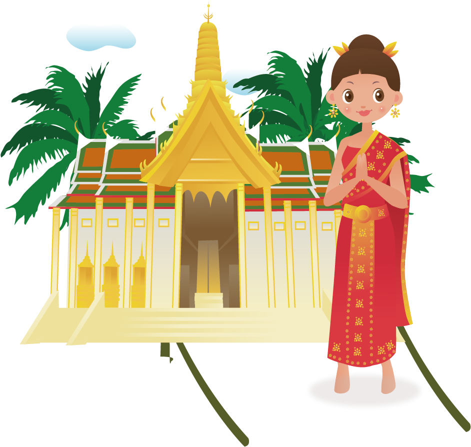 Thailand Cartoon Illustration - คำไทยที่มักอ่านผิด: คำไทยที่มักอ่านผิด สืบสานวัฒนธรรม (1000x1000)