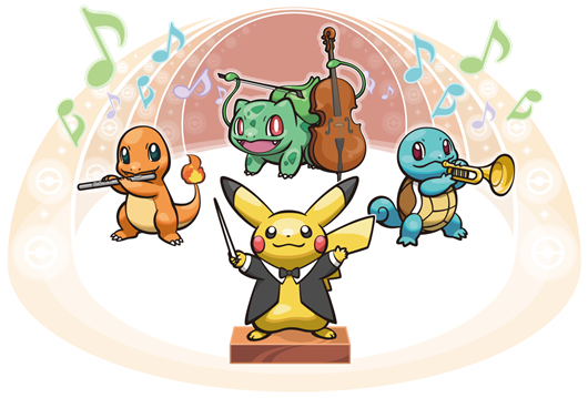 Pokemon Symphony Main - Pokemon Symphonic Evolutions T Shirt (530x359)