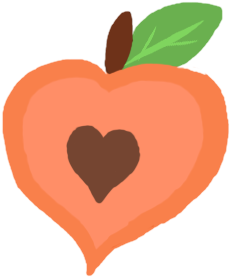 Peachcobbler Cutie Mark By Acrylicpony - Peach Cutie Mark (344x432)