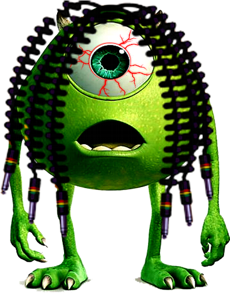 My Pictures Rasta Mike - Mike Wazowski Monsters Inc (475x600)