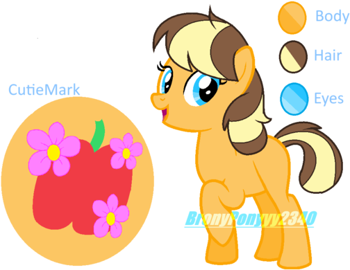 Mlp Ng Apple Flower By Bronyponyyy2340 - Cartoon (600x447)