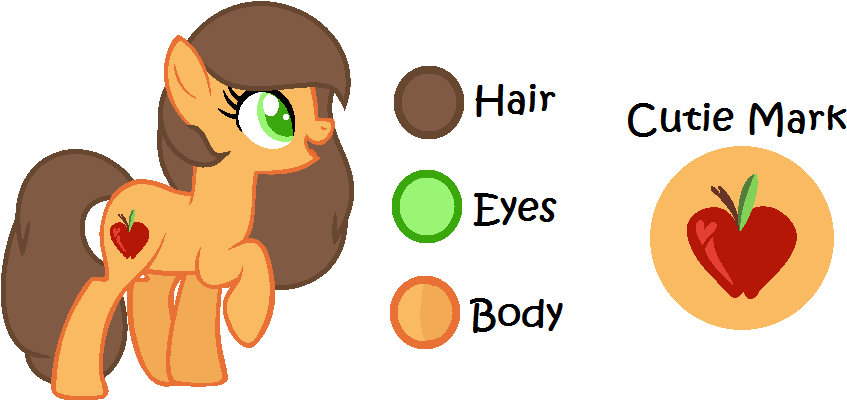 Mlp Apple Heart [refsheet] By Xxbrowniepawxx - Mlp Apple Heart (932x506)