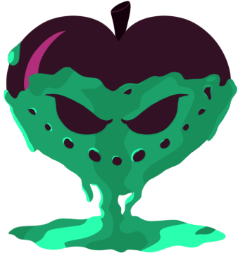 Bad Apple Cutie Mark By Ocrystal - Bad Apple Cutie Mark (338x360)