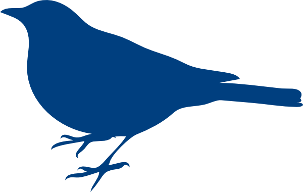 Blue Bird Clip Art At Clker - Bird Silhouette Clip Art (600x380)