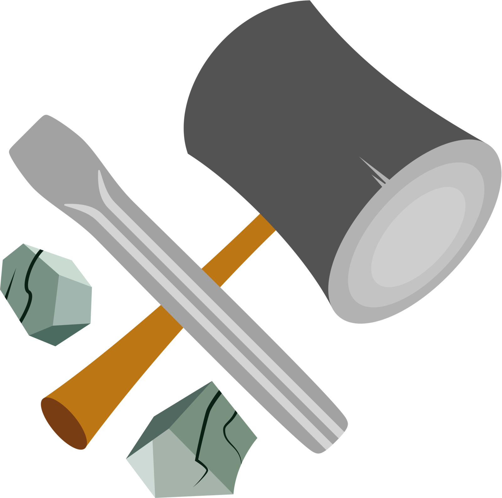 Coalstone's Cutie Mark [request] By Lahirien - Chisel Cutie Mark (1600x1588)