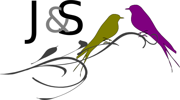 How To Set Use Love Birds On A Branch - Clip Art (600x335)