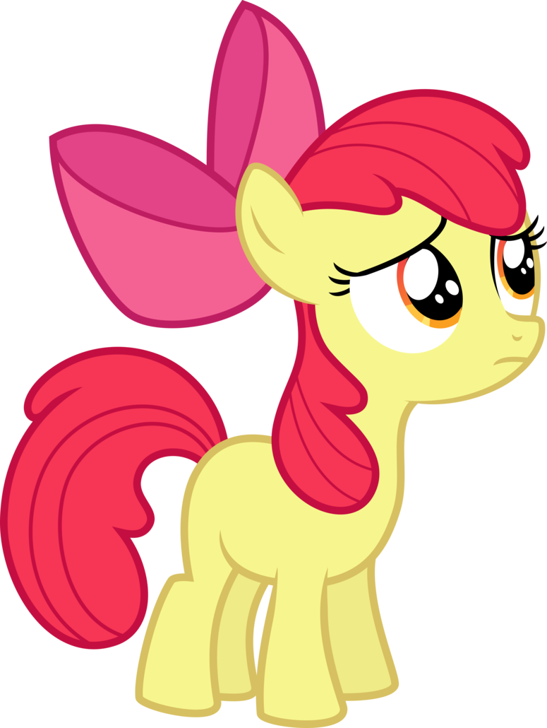 Apple Bloom Applejack Twilight Sparkle Pony Pinkie - Mlp Apple Bloom Vector (775x1030)