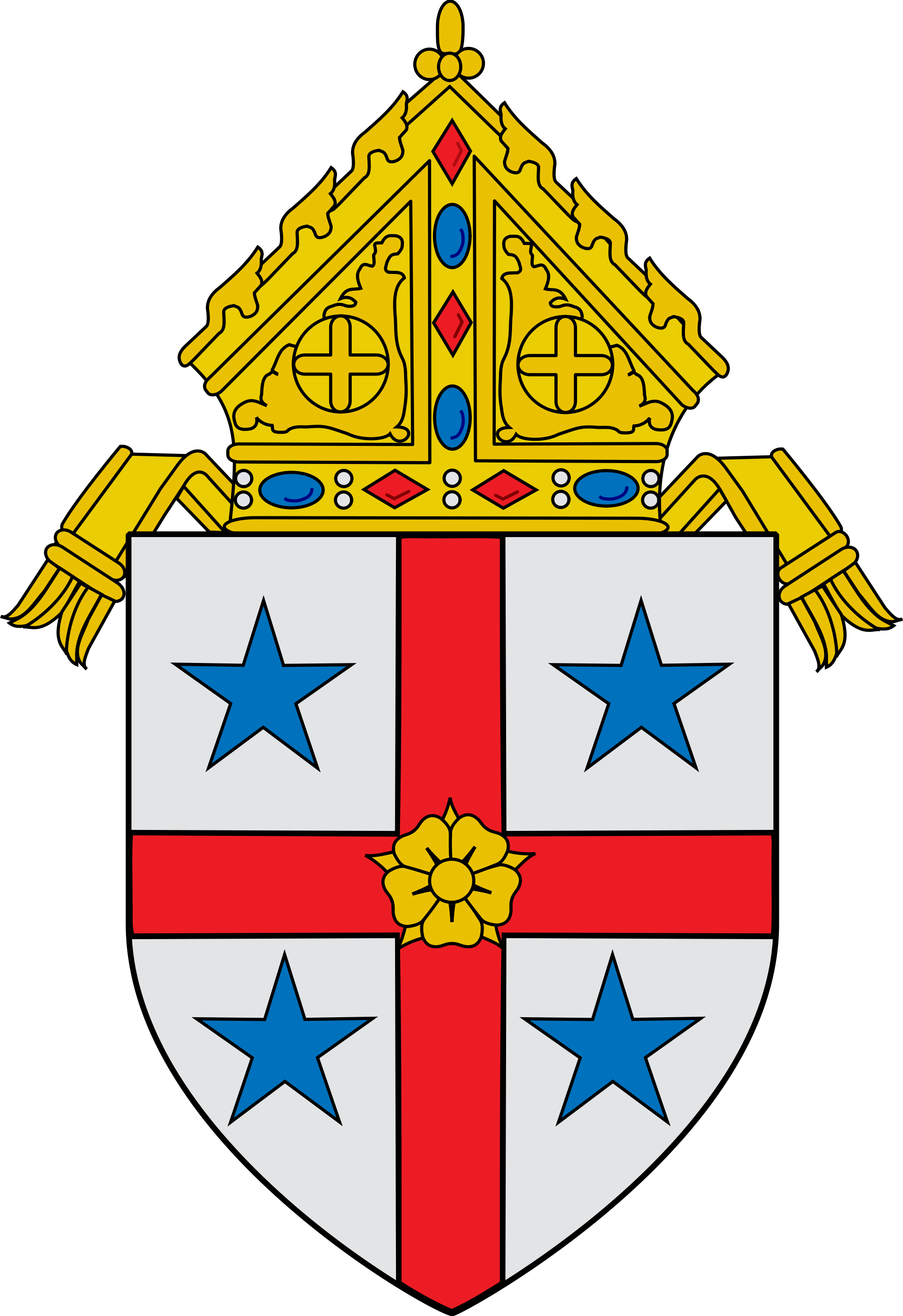 Search Clip Art 271kb - Archdiocese Of Caceres Logo (2000x2916)