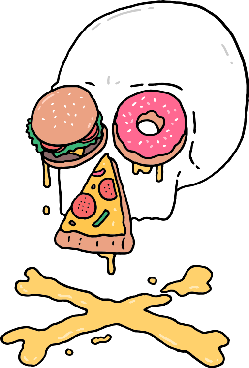 Fast Food Illustration - Illustration (604x849)