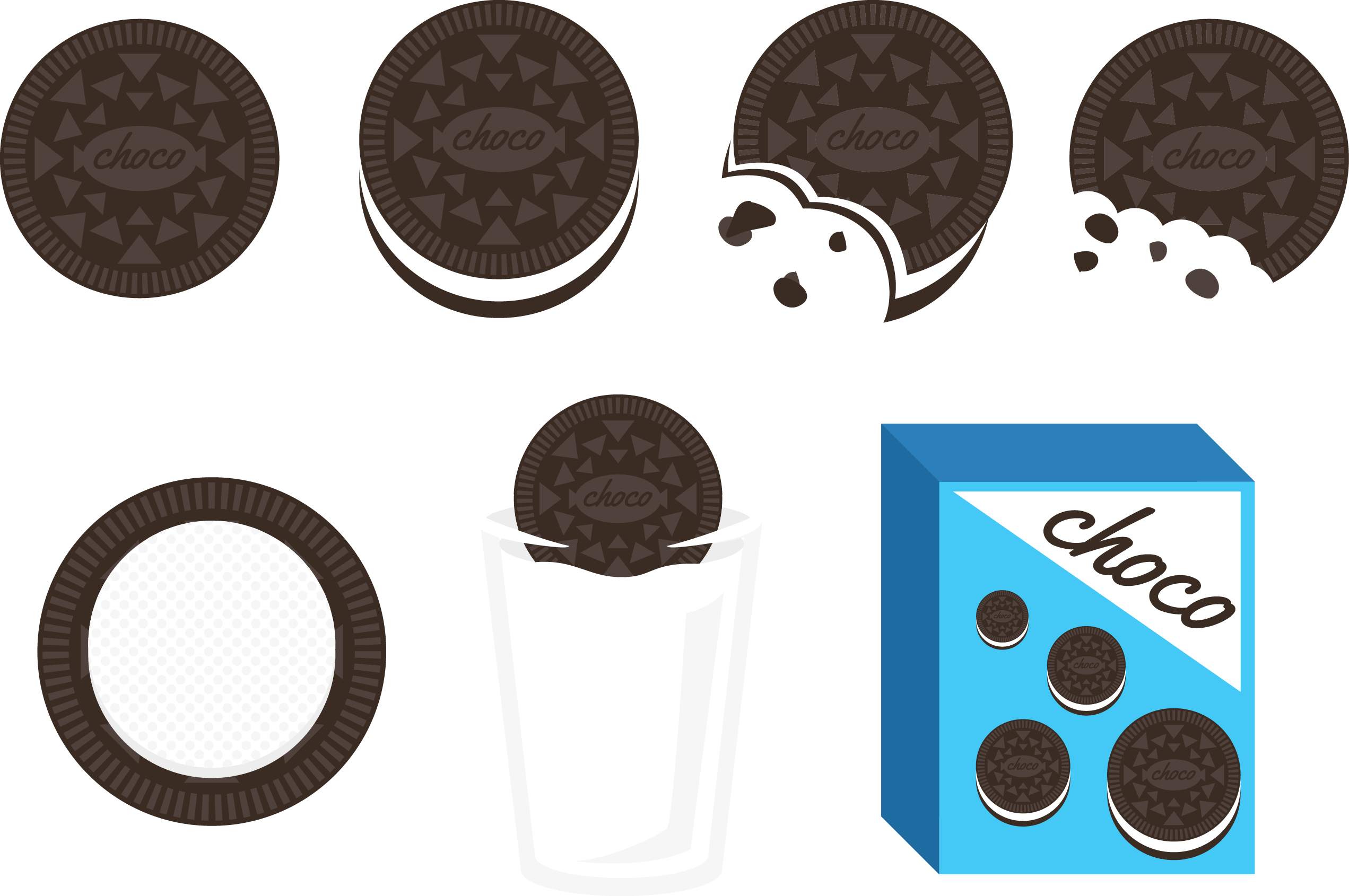 Android Oreo Clip Art - Oreo Vector (2543x1690)