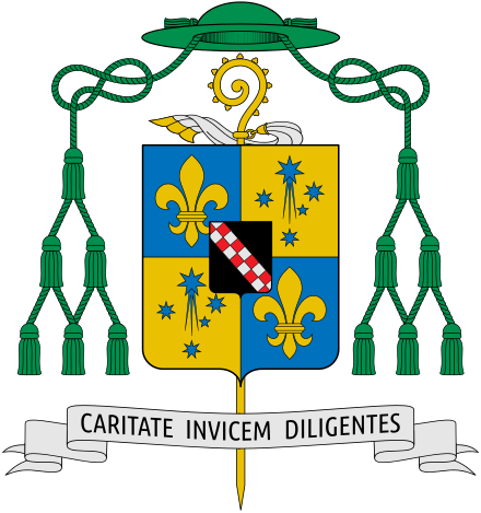 Arms Of An Territorial Abbot - Angelo De Donatis Vescovo (440x469)
