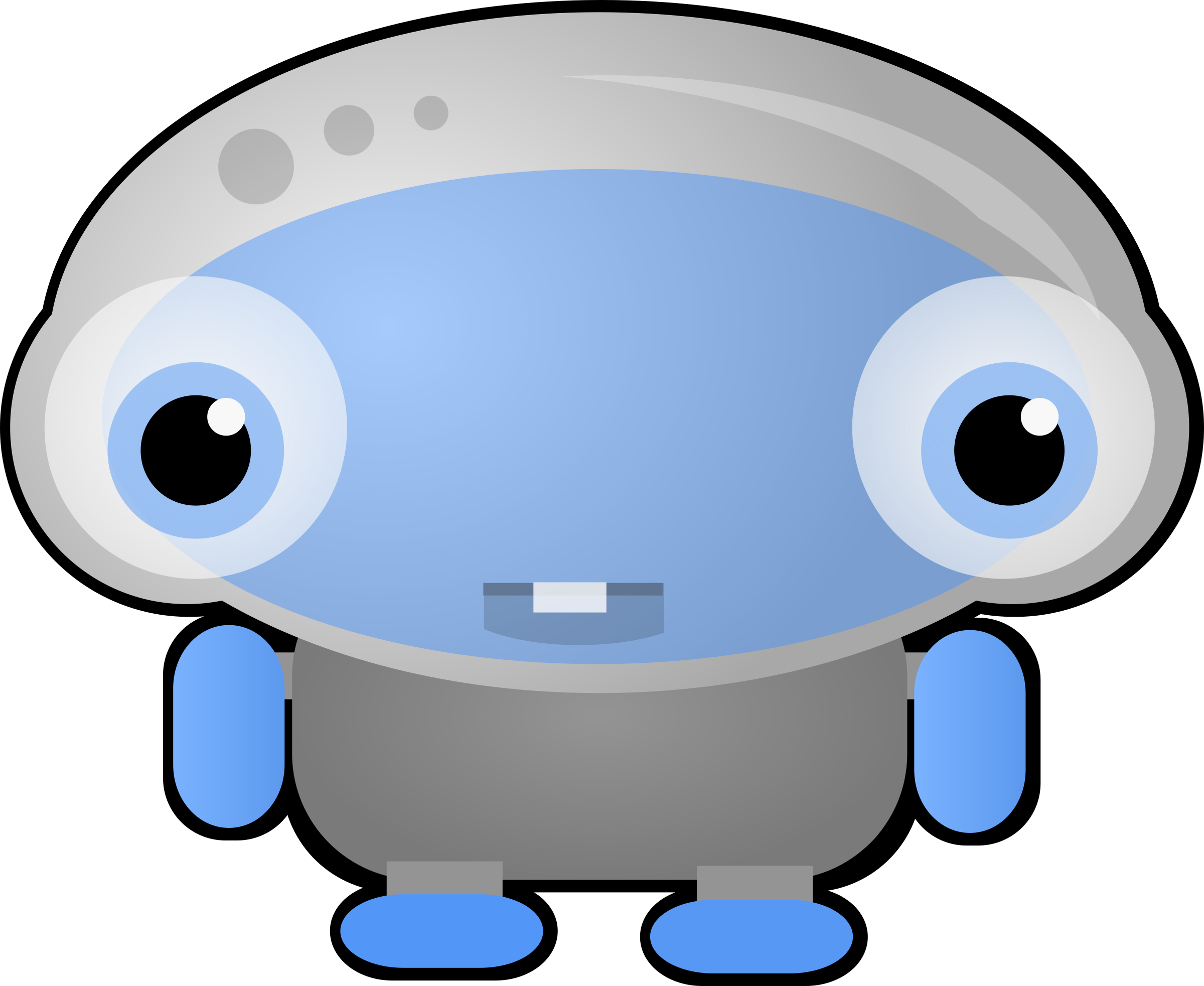 Strange Blue Robot Creature - Set 2 Ufo Hunter Alien 3" Sew E (2400x1965)