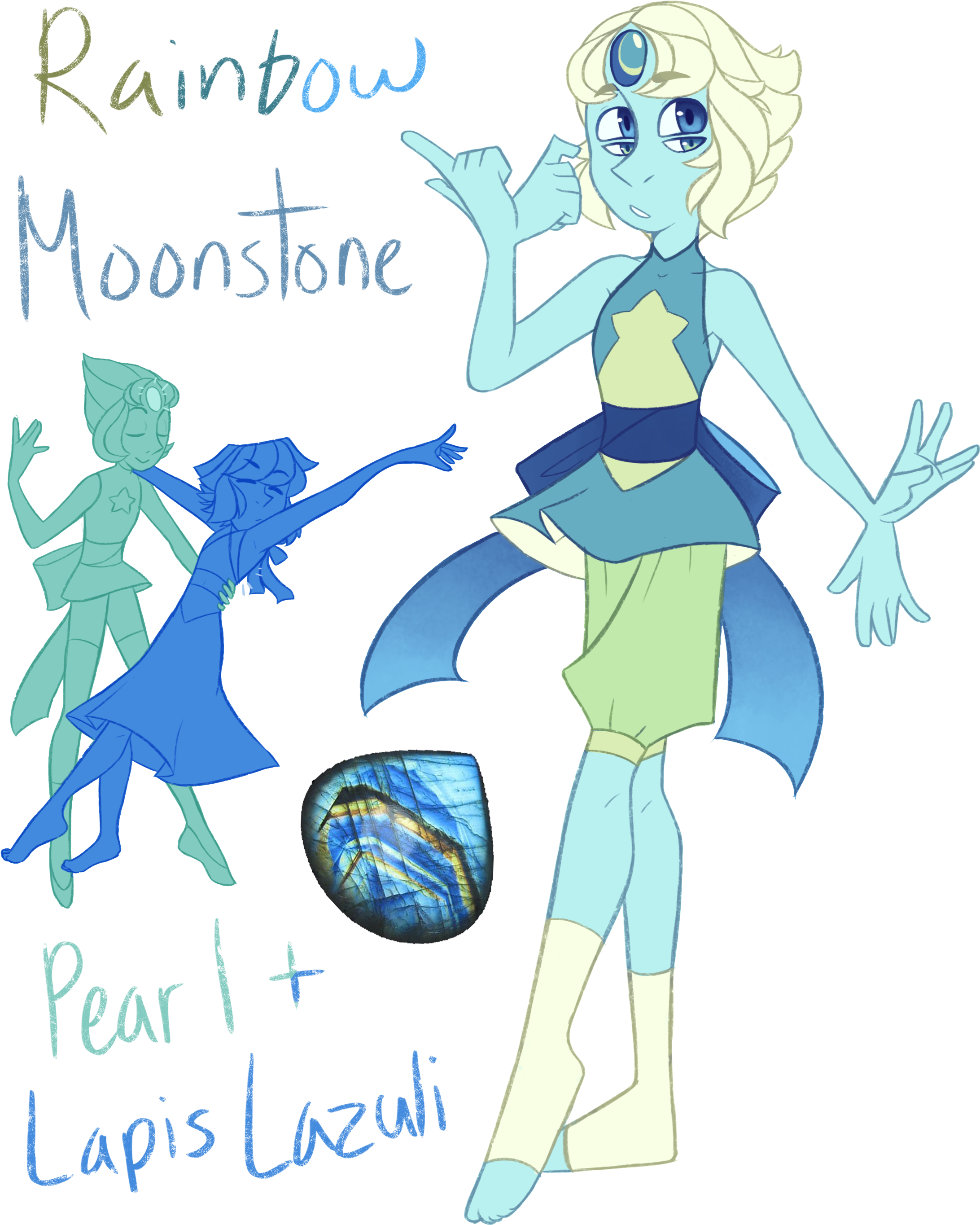 Rainbow Moonstone By Thezodiaclord - Rainbow Moonstone By Thezodiaclord (2233x2841)