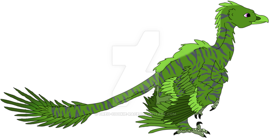 Microraptor By Oreo Cookie Race - Illustration (900x469)
