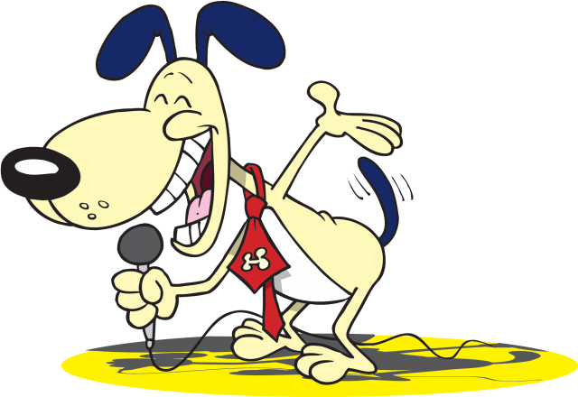 Letter J = Jokes - Stand Up Comedy Dog (640x440)