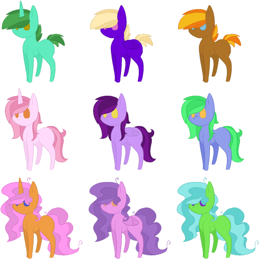 My Little Pony Adoptables 3 [open] By Oreo-ponies - Animal Figure (894x894)