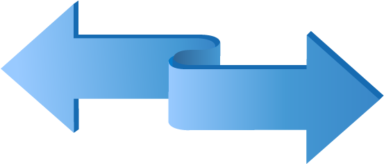 One-way Data Migration - Ribbon Arrows (569x245)