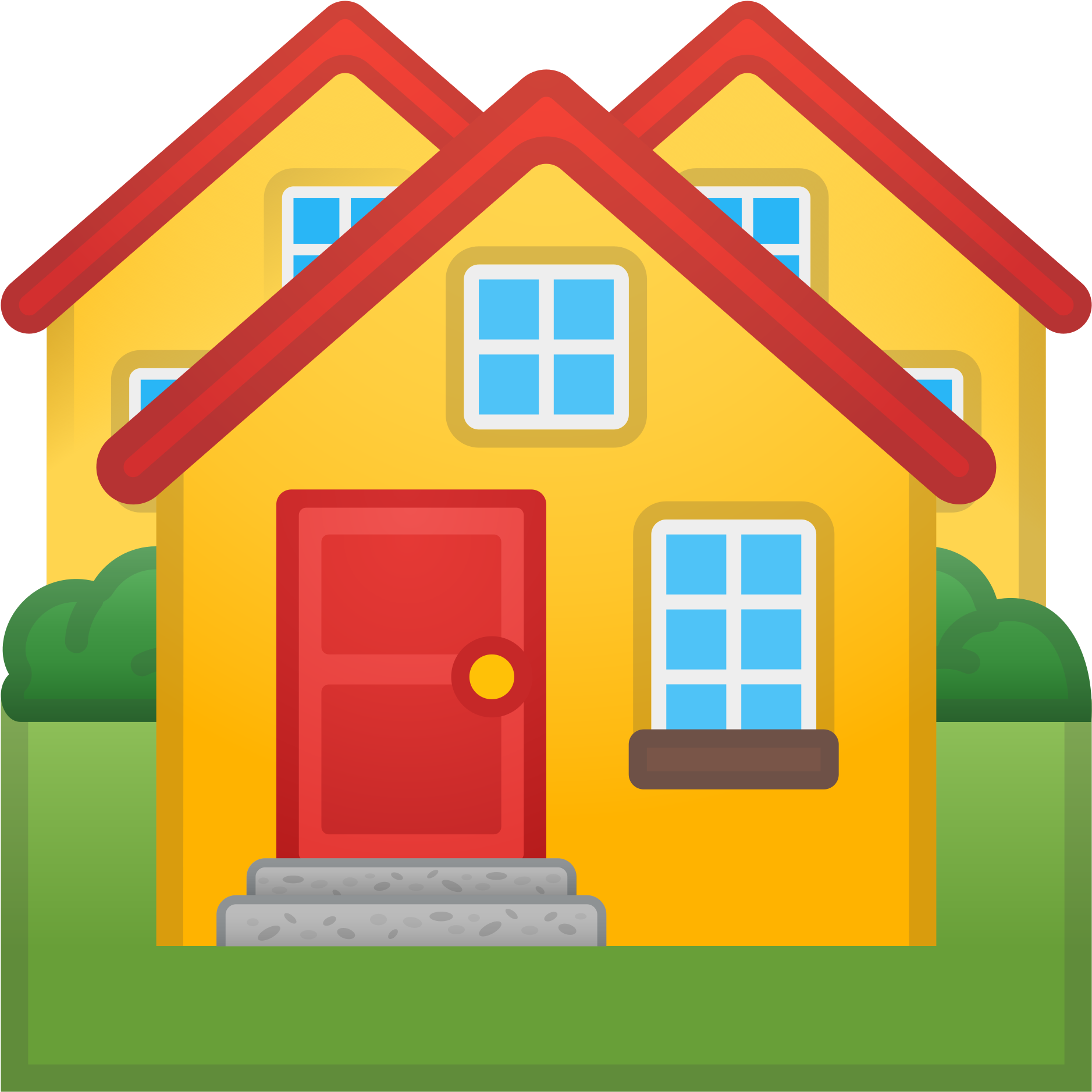 Open - Houses Icons (2000x2000)