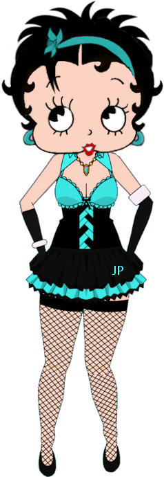 Betty Boop, Divas, Coloring, Board, Going Out - Cartoon (318x731)