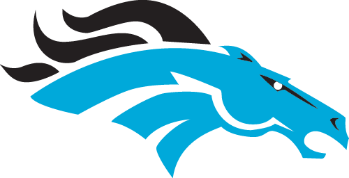 Broncos Del Sur Png Logo - Denver Broncos Logo Black And White (500x256)