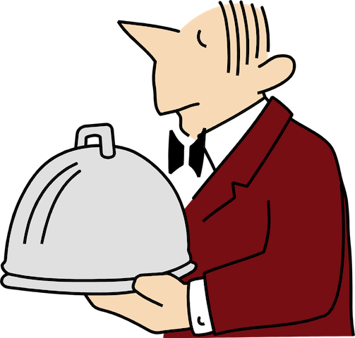 2015 - Transparent Background Waiter Clipart Png (503x480)