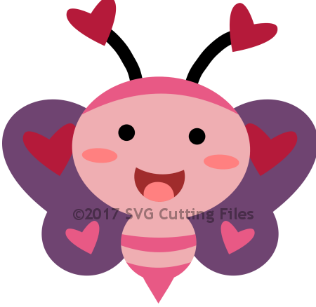 Categories Of Love Bug Bee 37kb - Valentine's Day (450x438)
