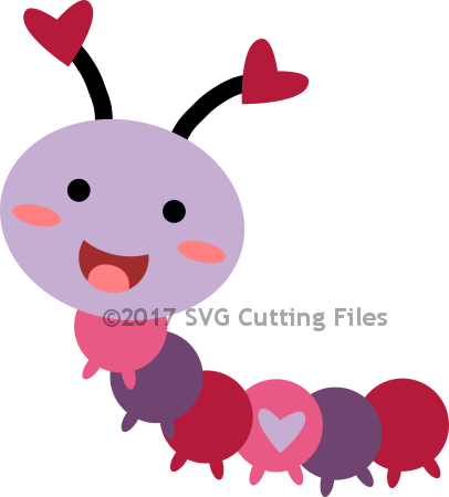 Caterpillar Clipart Love Bug - Caterpillar Clipart Love Bug (406x450)