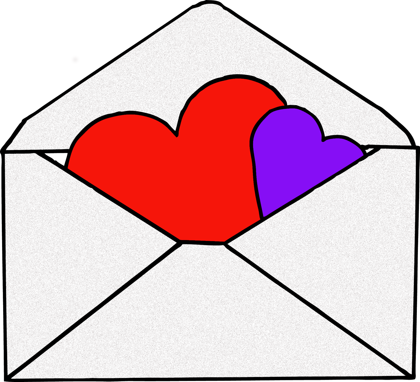 Have A Wonderful Sunday - Envelope Valentines Clip Art.