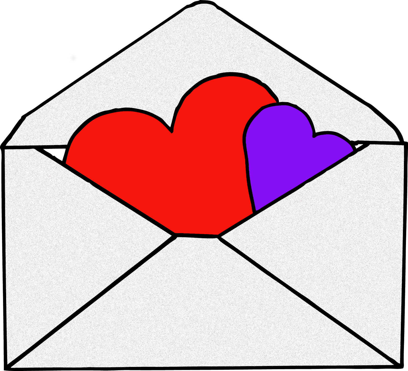 Have A Wonderful Sunday - Envelope Valentines Clip Art (1600x1456)