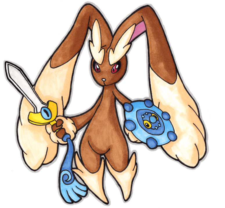 Lopunny's Shield And Sword By Lornext - Pokemon Sword And Shield.