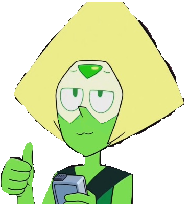 Peridot Were You Happy When Peridot Became A Crystal - Peridot Png (370x403)