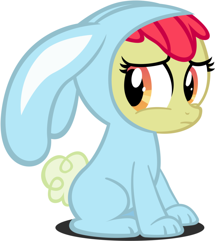Apple Bloom Embarrassed By Rayne-feather - Cartoon (900x975)