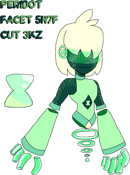 Peridot Facet 5h7f Cut 3kz By No1fan15 - Cartoon (595x817)