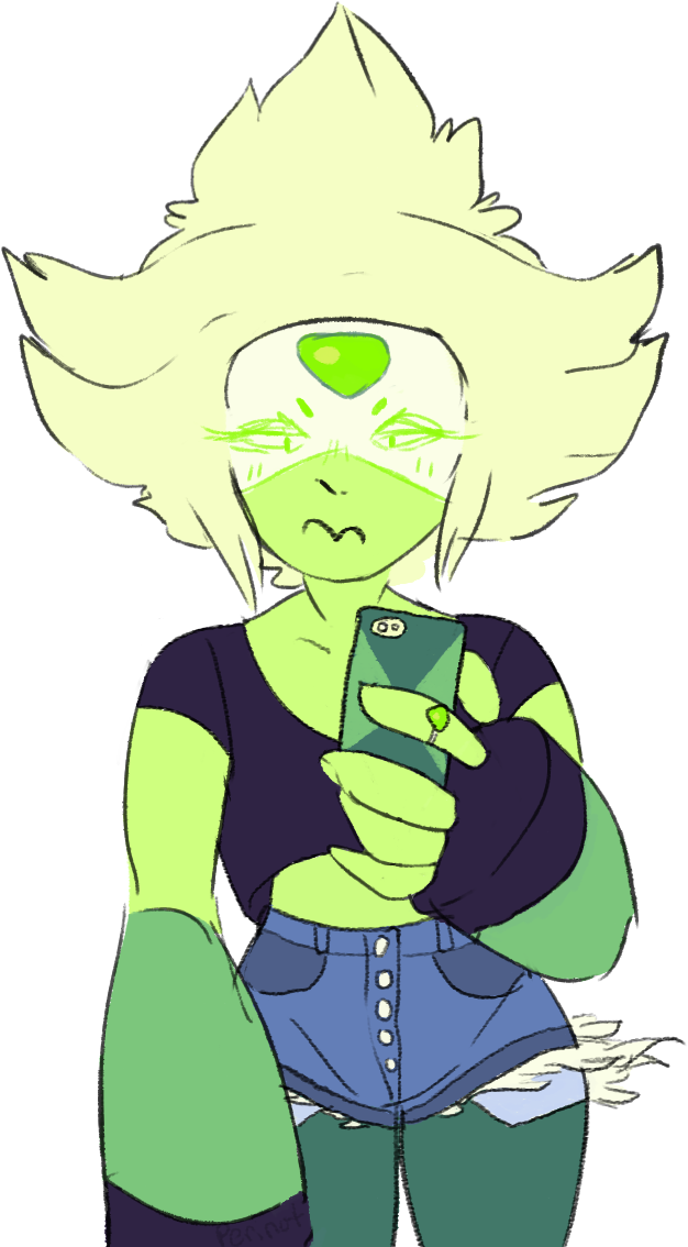 See More 'steven Universe' Images On Know Your Meme - Peridot Selfie Steven Universe (646x1143)